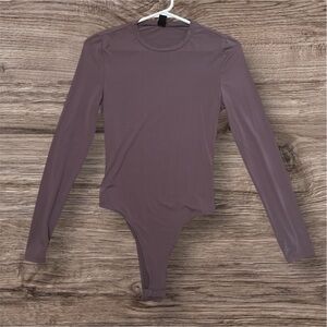 Long Sleeve Bodysuit in Taupe